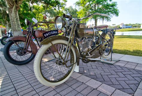 The fenders were shaped in such a way that mud flung by the wheel could exit from the sides rather. 1917 Harley Davidson J Military