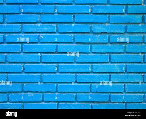 Blue Brick Wall Texture Background Stock Photo Alamy