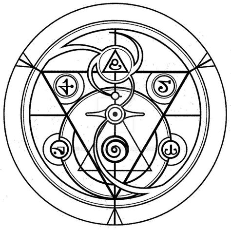 Alchemy Book 1 Magic Circle Alchemy Symbols Alchemic Symbols