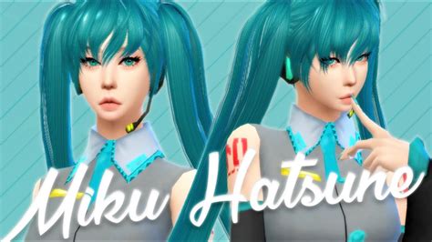 The Sims 4 Vocaloid Hatsune Miku Youtube