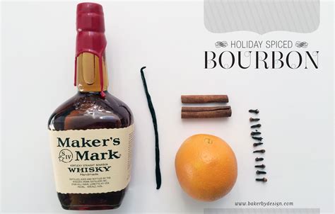 Bourbon is a great sub for rye. Homemade Holiday Spiced Bourbon - bakerbydesign.com (With ...