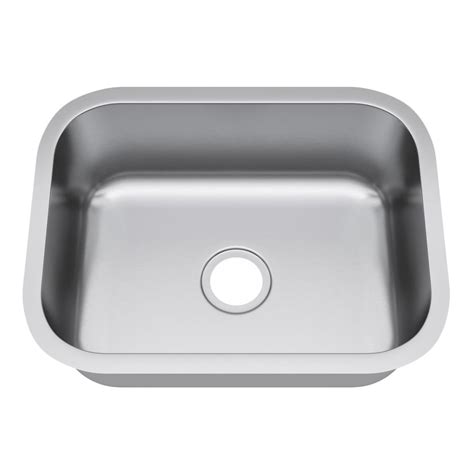 Customers of the frigidaire undermount stainless steel kitchen sink are usually very surprised to discover this as more substantial and expensive looking than what they. Exclusive Heritage 23″ x 18″ Single Bowl Undermount ...