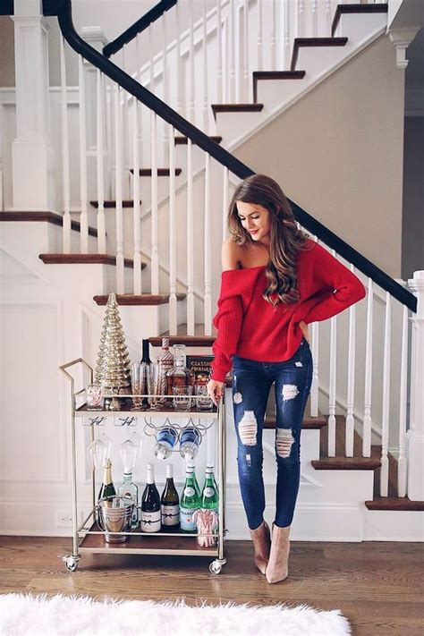 50 Cute Christmas Outfits Ideas To Copy Ecstasycoffee Holiday Outfits Women Casual Bar