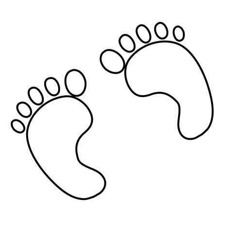 Baby Footprint Clip Art Clipart Best