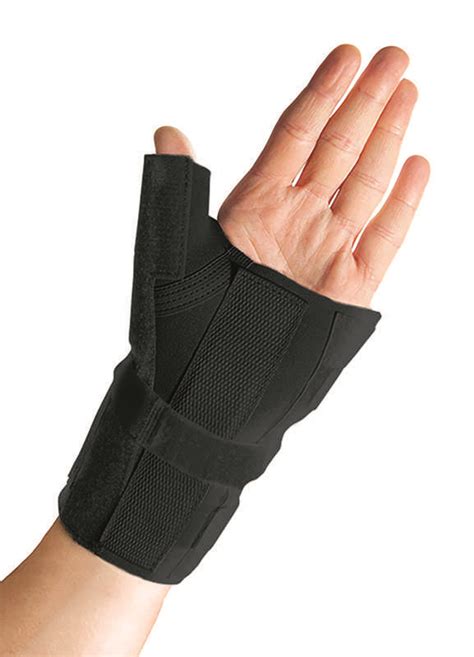 Thermoskin Wrist Brace With Thumb Splint Left One Size Millennial