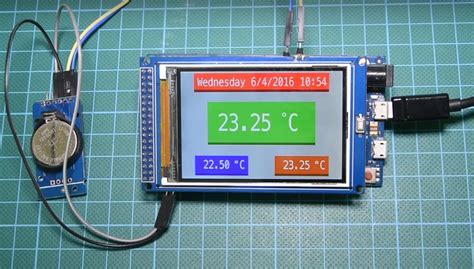 Arduino Real Time Clock And Temperature Monitor Using The Ds Rtc