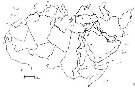 Southwest Asia And North Africa Map Blank Asia Countries Printables