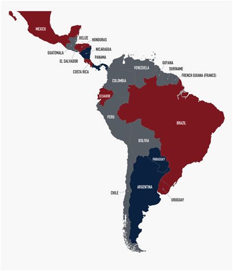 Latin America Map Img Latin America Map Png Transparent Png Kindpng