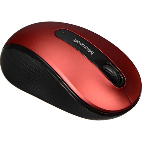 Microsoft Wireless Mobile Mouse 4000 Red D5d 00038 Bandh Photo