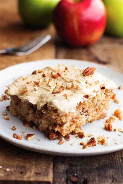 This cinnamon sugar apple cake is just one of those things that is very regular but somehow elevates the day a little bit. Apple Pecan Spice Cake with Brown Sugar Cream Cheese ...
