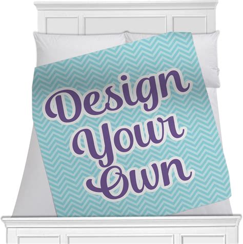 Design Your Own Fleece Blanket 40x30 Double Sided Personalized