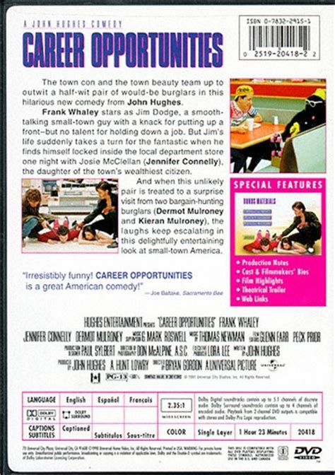 Career Opportunities Dvd 1991 Dvd Empire
