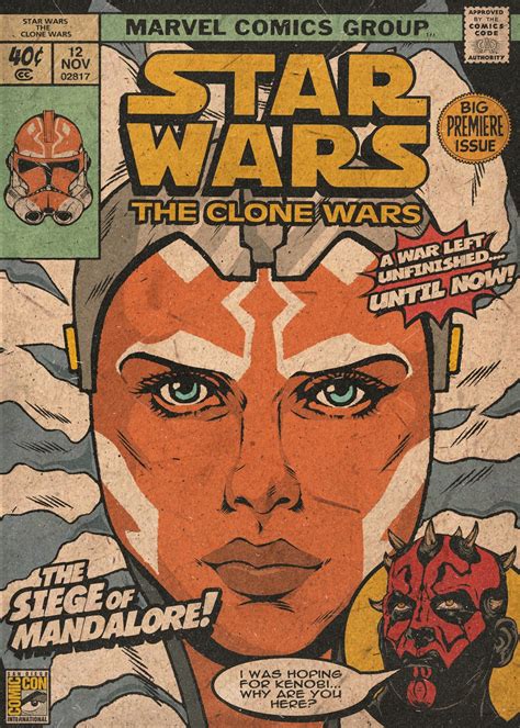 Star Wars The Clone Wars The Siege Of Mandalore Comicbook Cover By
