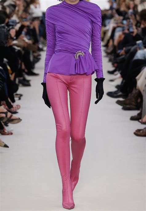 Balenciaga 2017 Leather Pants Fashion Knee Boots