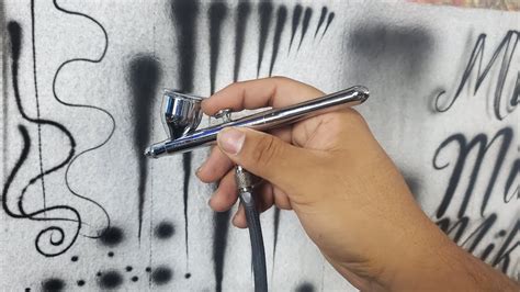 Mikes Airbrush Practice Fine Lines And Shadows Youtube