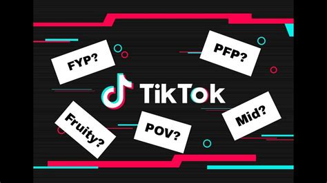 Internets Guide To Tiktok Slang Meaning Of Fyp Pov Pfp Mid And