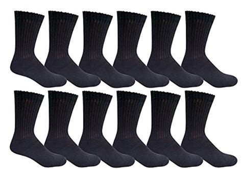 12 Units Of Yacht And Smith Mens King Size Premium Cotton Crew Socks