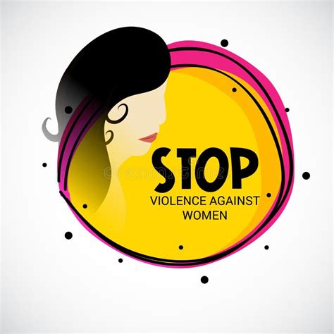 Stop Violence Against Women Stock Illustration Illustration Of Female