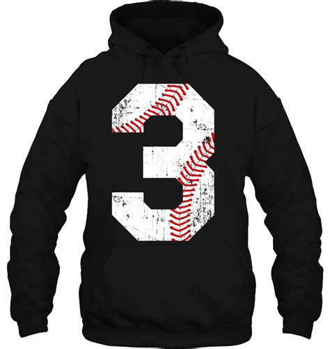 Vintage Baseball 3 Jersey Number