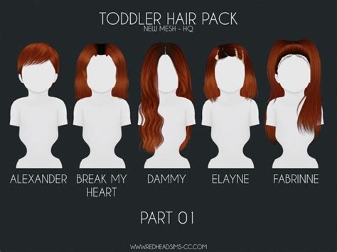 Hair Pack Kids Toddler At Redheadsims Sims 4 Updates