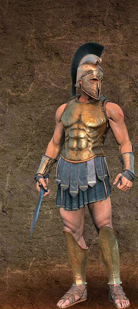 Athenian Hoplite Greek Warrior Greek Soldier Spartan Warrior