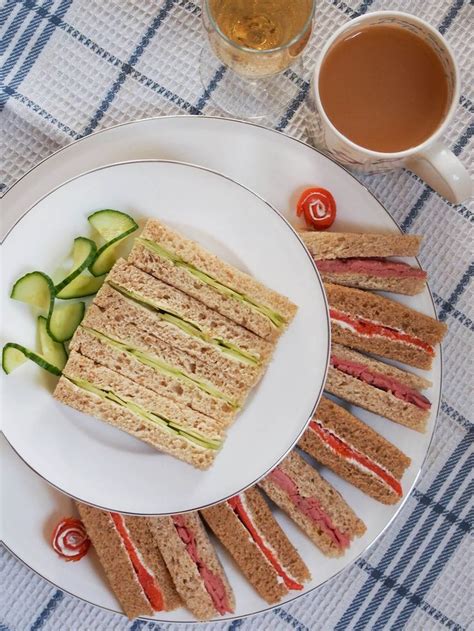 A Plate Of Traditional English Tea Sandwiches Is A Classic Part Of