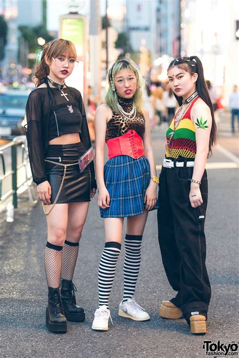 Harajuku Girls Streetwear By Dolls Kill Unif Vidakush Nakano Ropeway Pinnap Banny And Faith