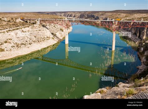 The Pecos River High Bridge On Us 90 Near Langtry Texas Stock Photo