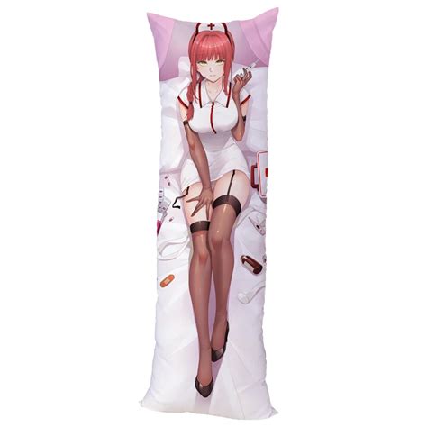 Anime Game Denji Nurse Makima Sexy Dakimakura Hugging Body Pillow Case