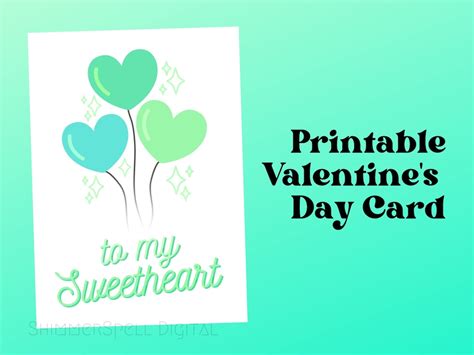 Printable Valentines Day Card Love Card Friend Valentine Etsy