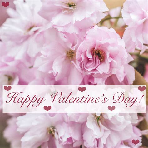 It's the time to express your feelings with the perfect choice of words. Pink spring flowers Valentines Day image