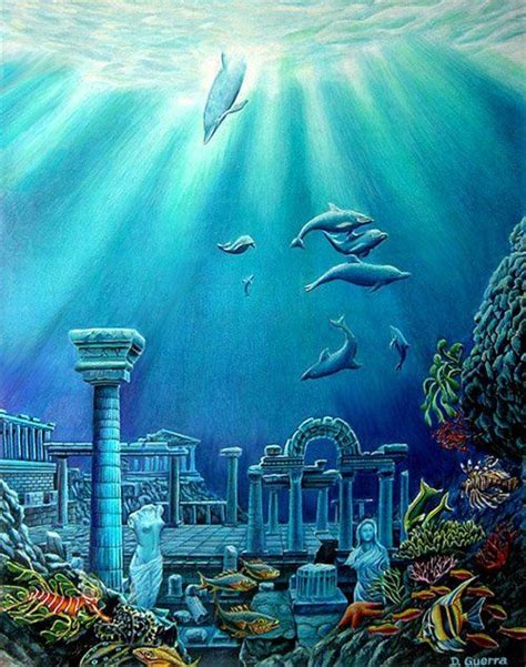 Pin By Kata Sümeginé On Painting Fantasy Castle Underwater Art Lost
