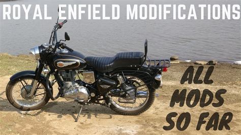 I am looking to change the handle bar to a more comfortable one. ALL MODIFICATIONS SO FAR | ROYAL ENFIELD BULLET - YouTube