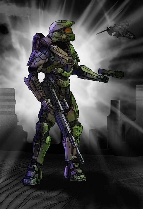 Halo 4 Master Chief Color Study By Lordkaniche On Deviantart