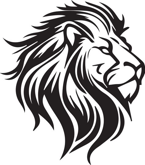 Black And White Lion Logo Lion Sticker Lion Tattoo 21188165 Vector