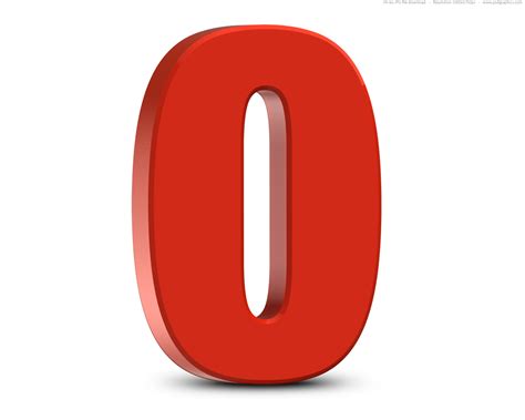 Red 3d Numbers Set Psdgraphics Clipart Best Clipart Best
