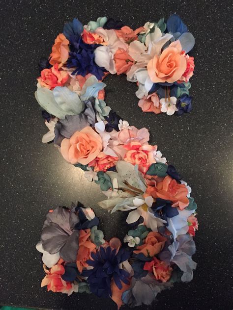 Diy Silk Floral Letter S Floral Letters Floral Wreath Crafts