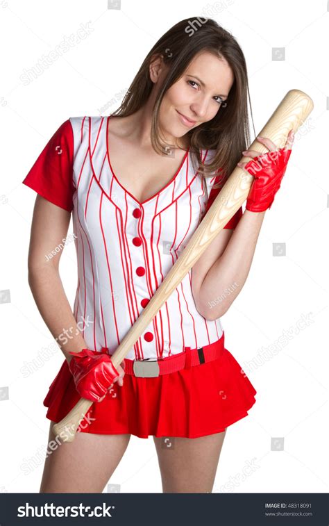 Sexy Baseball Woman Stock Photo 48318091 Shutterstock
