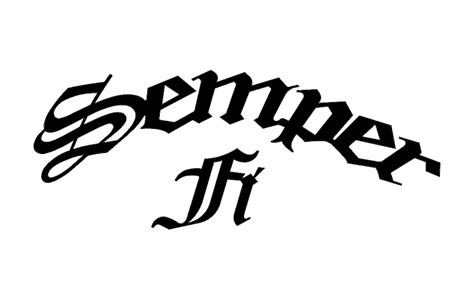 Semper Fi Font Free Dxf File For Free Download Vectors Art