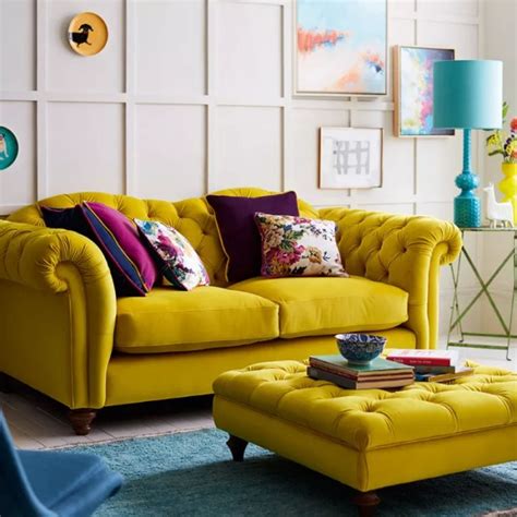 Mustard Color Sofa Baci Living Room