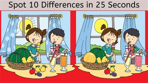 Spot The Difference Can You Spot All 10 Differences In 25 Seconds