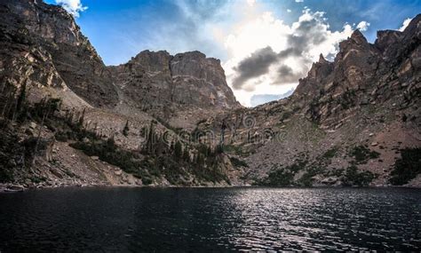 Emerald Lake Dramatic Sunset Rocky Mountain National Park Colorado