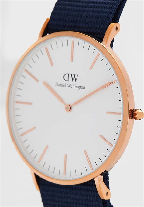 buy daniel wellington navy classic bayswater rg white 40mm watch for women in dubai abu dhabi