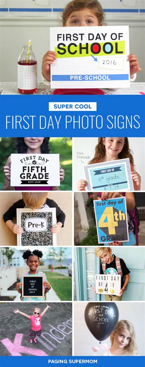 The First Day Photo Signs Are Great For School