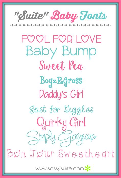 Baby Inspired Fonts For Your Direct Sales Graphics Brenda Ster