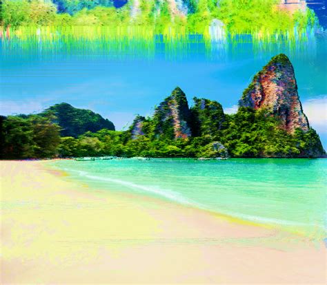 Photoshop glitching.