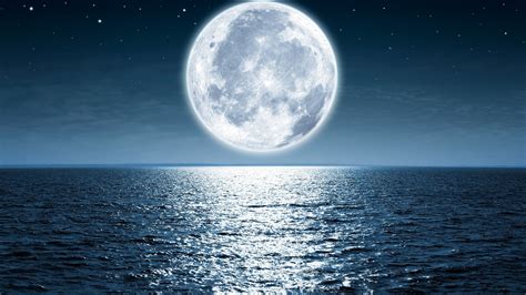 1920x1080 Moon Sea Night 5k Laptop Full Hd 1080p Hd 4k Wallpapers Images Backgrounds Photos