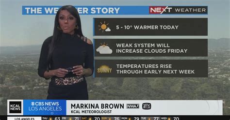 Markina Browns Afternoon Forecast April 6 Cbs Los Angeles