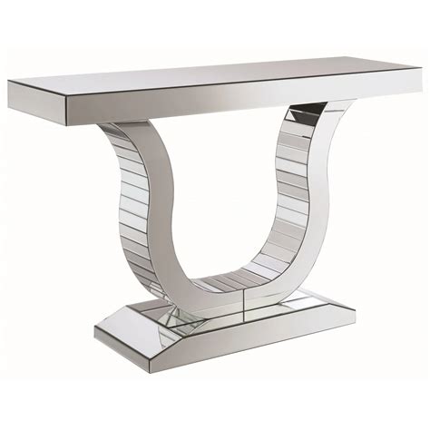 Coaster Accent Tables 930010 Glam Mirrored Console Table Value City
