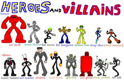 Heroes And Villains Package 4 By Nickmaster64 On Deviantart